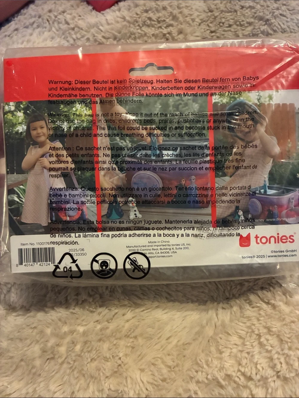 tonies Disney Frozen Listen & Go Bag